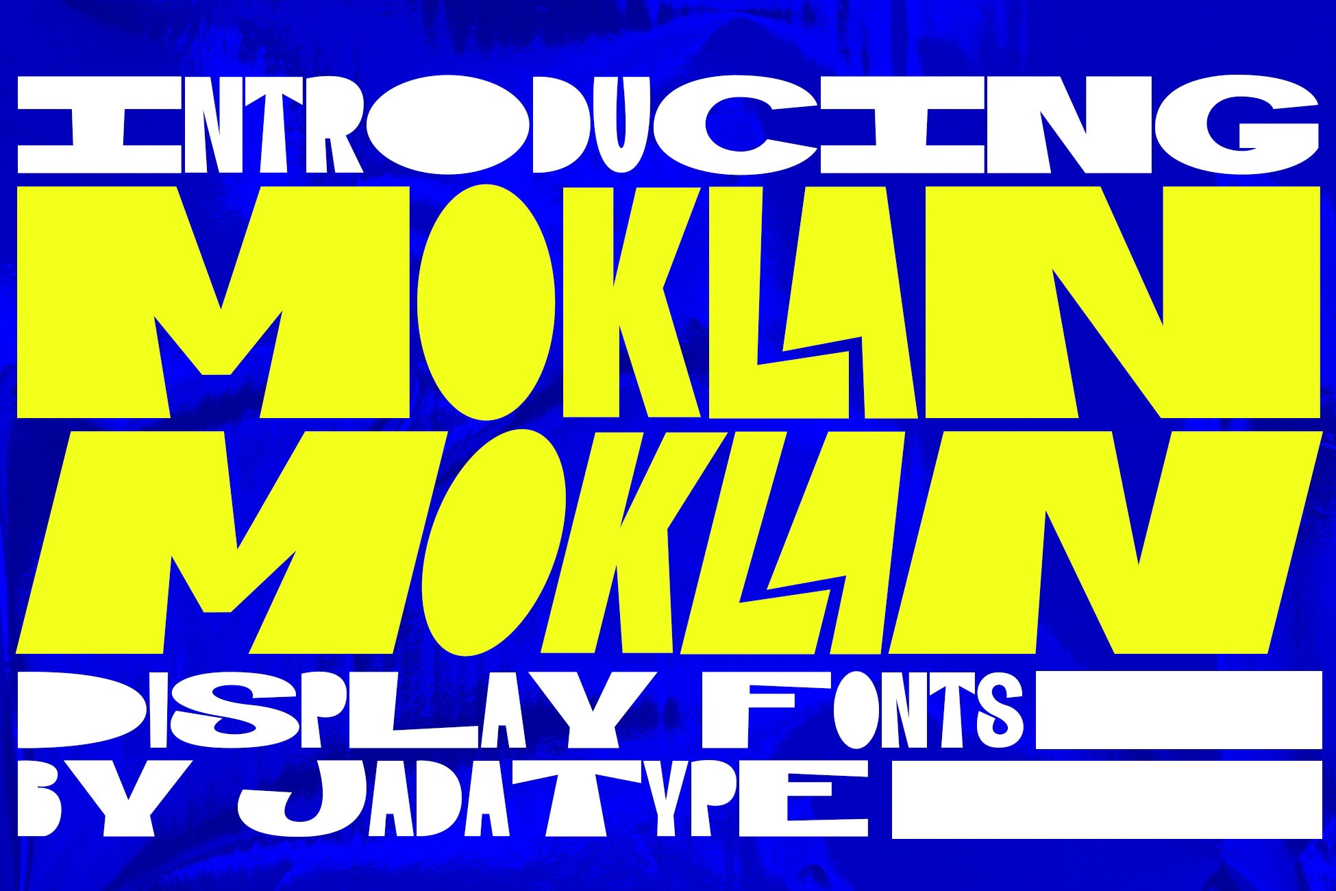 Пример шрифта Moklan